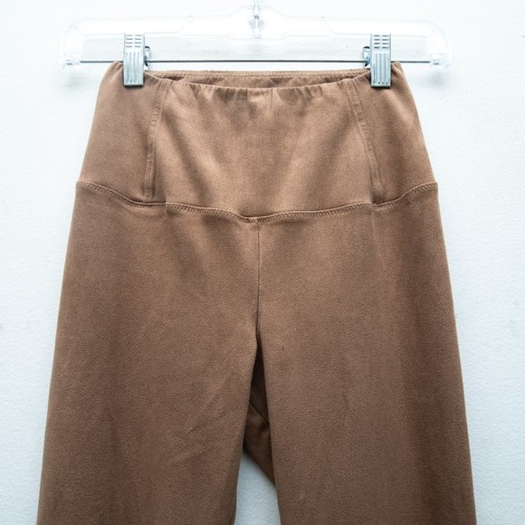 WILFRED Free Tan Colored Vegan Suede Leggings "Daria" - Picture 3 of 6